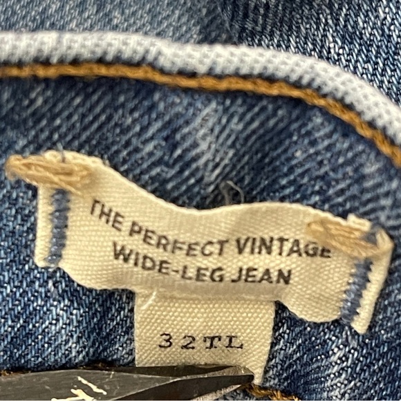 Madewell Taller Emmett Wide-Leg Full Length Jean Patch Pocket Lakecourt Wash 32T - Picture 6 of 15